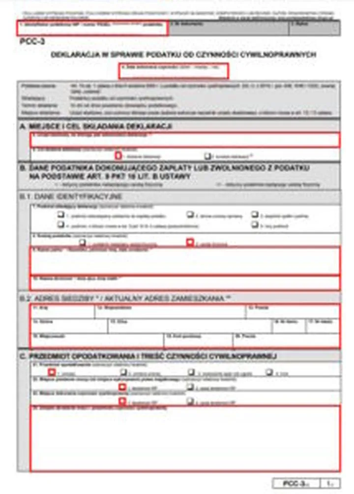 Jak wypełnić PCC-3 krok po kroku