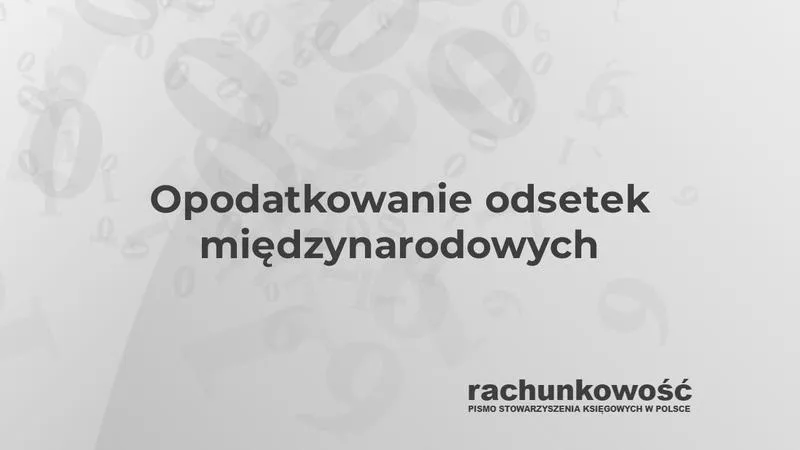 Opodatkowanie odsetek ustawowych