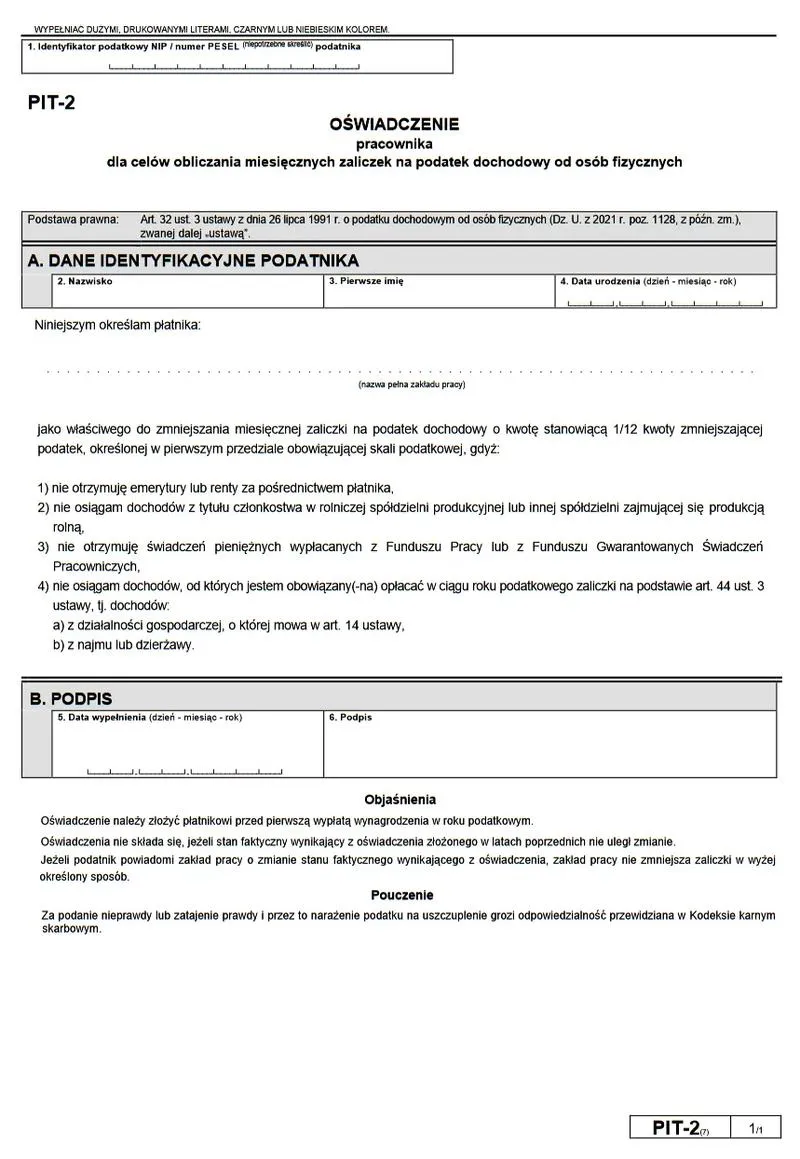 Rozliczenie PIT krok po kroku