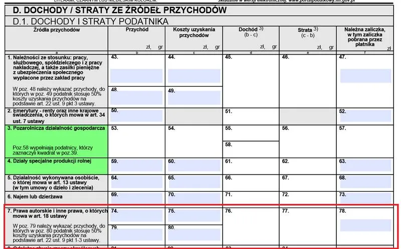 Terminy składania PIT-36